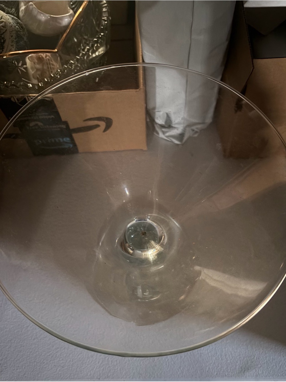 X-Large Clear Glass Martini Bowl Fun For Parties and Gatherings